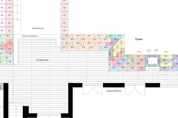 Gartenarchitektur im Detail: Verlegeplan für eine fugengerechte Stufenanlage